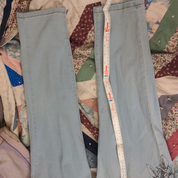 Plus Size 18 Women's Light Wash Floral Side Skinny Jeans Women's 2X New 18 - Picture 15 of 15